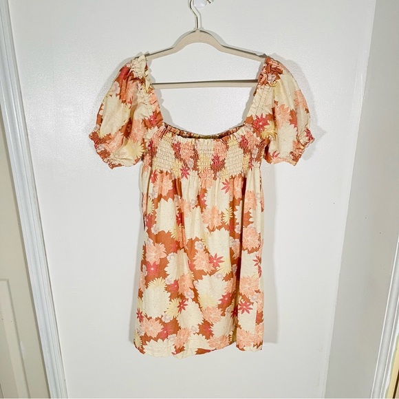 NEW Faherty Ramona Dress Floral Bohemian Cotton Spring Summer Warm Island Floral - Picture 8 of 8